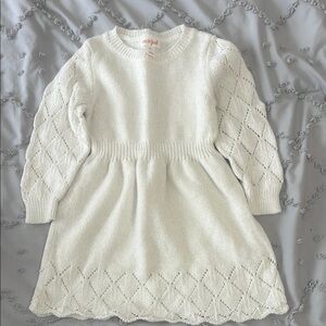 Cat & Jack White Knit Dress